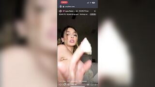 Lyna Perez Bday Livestream: Leaked snapchat video with Lyna Perez in a naked adventure