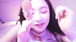 Patrons get a sneak peek of Eunsongs ASMR Pure White Lingerie Video Leaked