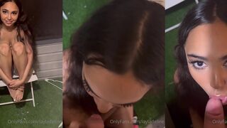 LaylaDeline sucking a guy off Onlyfans  Porn Leaks