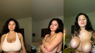 Mati Marroni showing her boobs on livestream leaked onlyfans video