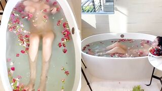 Mati Marroni captures her self on cam in the bath tub